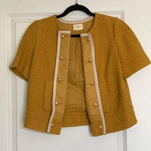Anthropologie Cidra Mustard Jacket